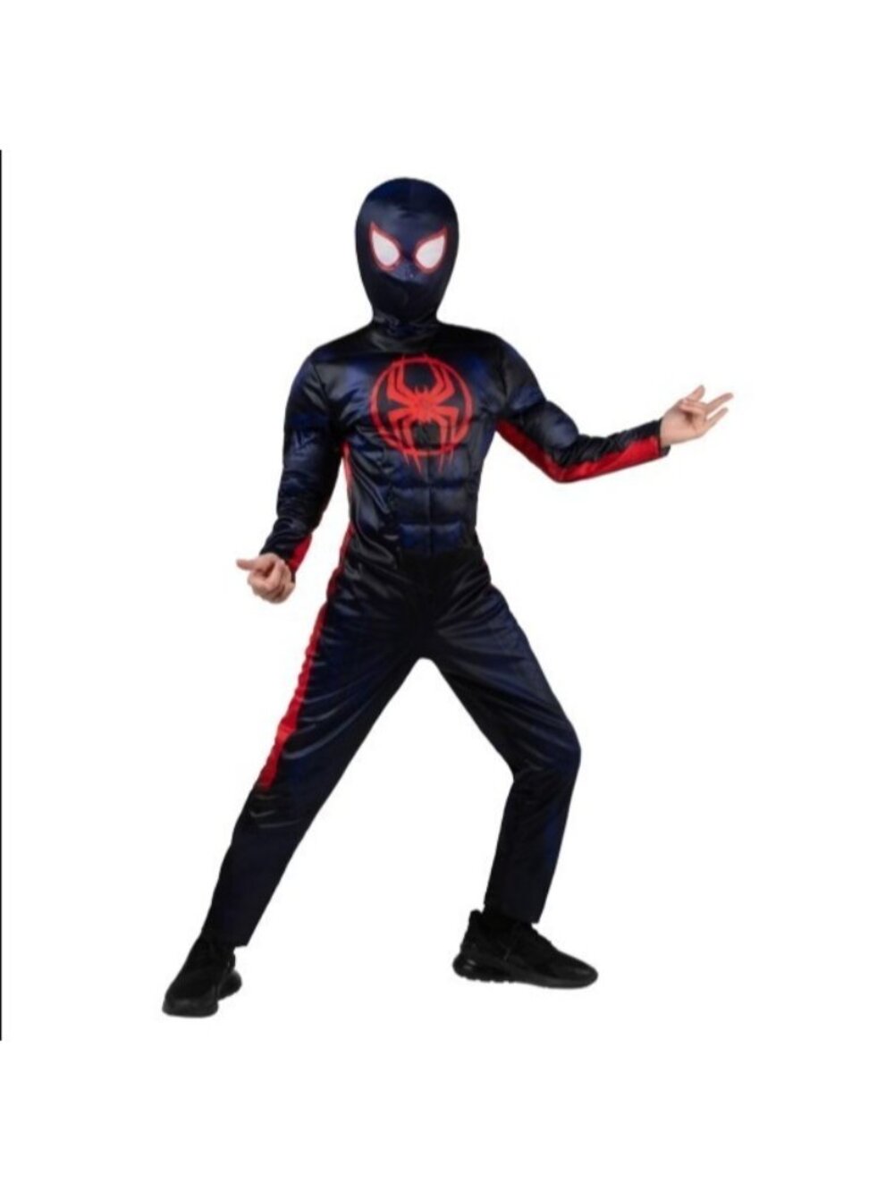 NEW Miles Morales Spiderman Halloween Costume Child Small 6-7 Across Spiderverse
